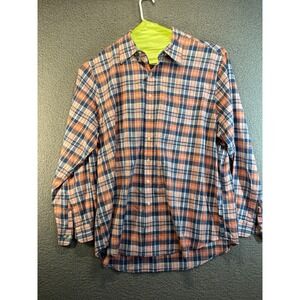 Brooks Brothers Shirt Mens 2XLT Plaid Non Iron Supima Cotton Button Up